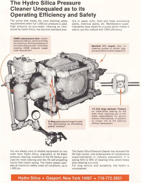 HYDRO SILICA PRESSURE CLEANER FEATURES AND BENEFITS