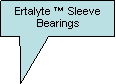 Rectangular Callout: Ertalyte  Sleeve Bearings